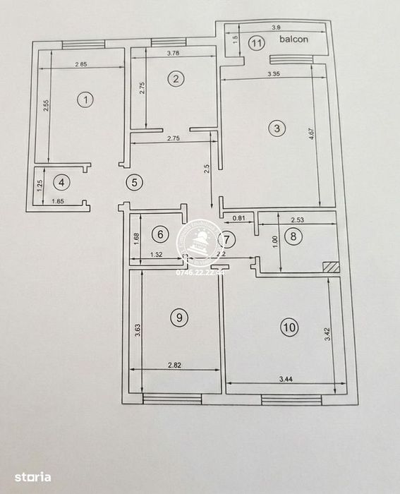 Apartament 4 camere decomandat zona Galata