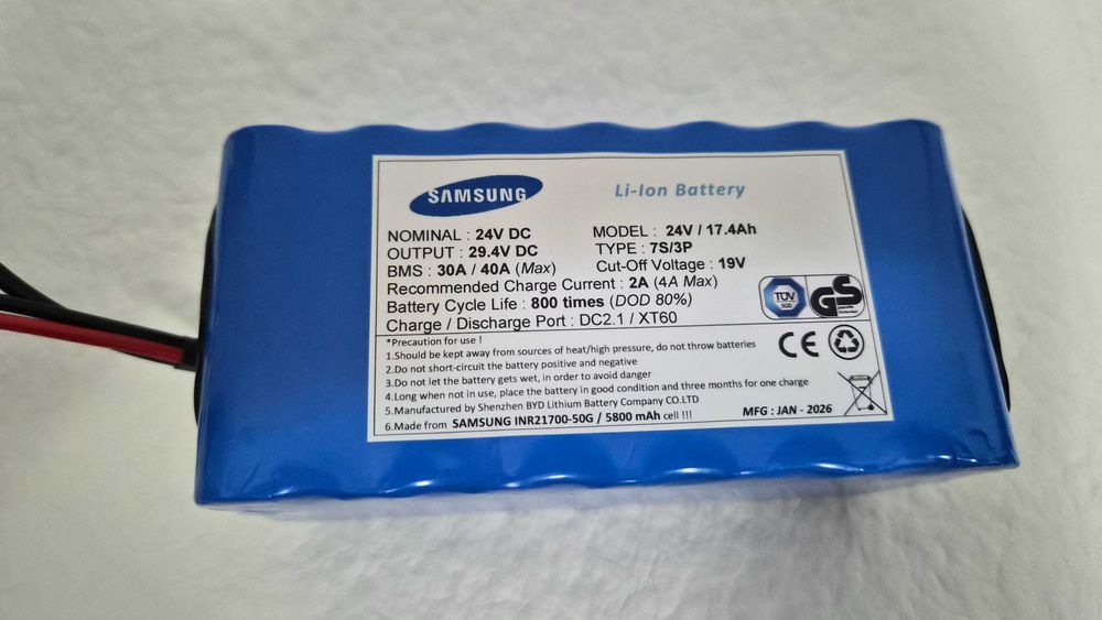 Baterie / Acumulator SAMSUNG Li-Ion 24V/17.4Ah, biciclete el (2026)