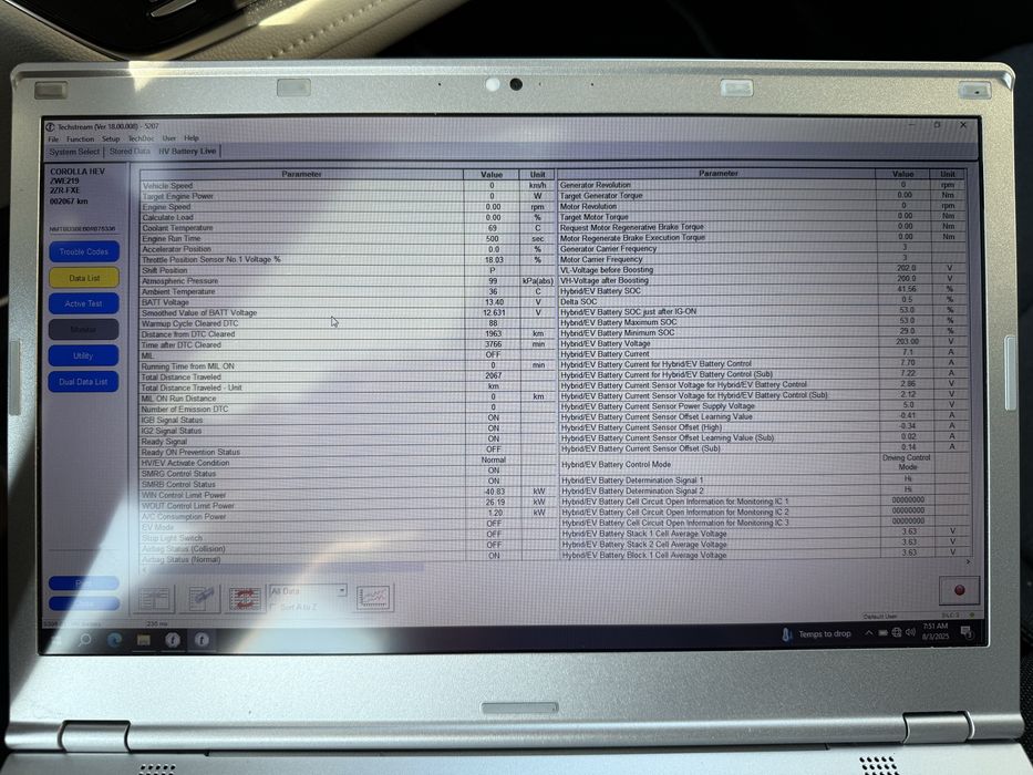 Tester/Diagnoza dedicata Toyota/Lexus OTC+Laptop  utilizat Dell 7480
