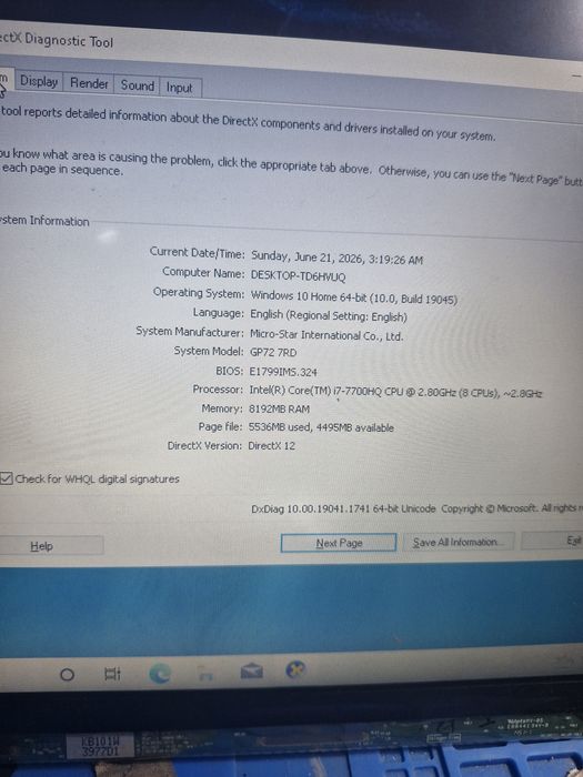 Placa de baza si baterie MsiGaming MS-1799 GP72