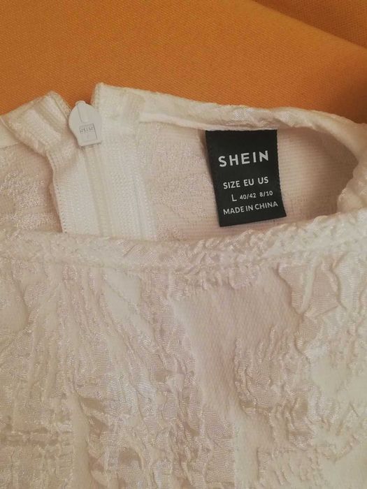 Бяла рокля Шейн ( Shein ) Нова L
