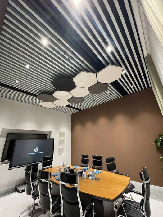 Акустические острова  потолки армстронг грильято реечный