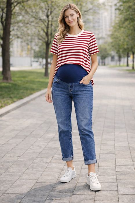 Футболка для беременных и кормящих мам