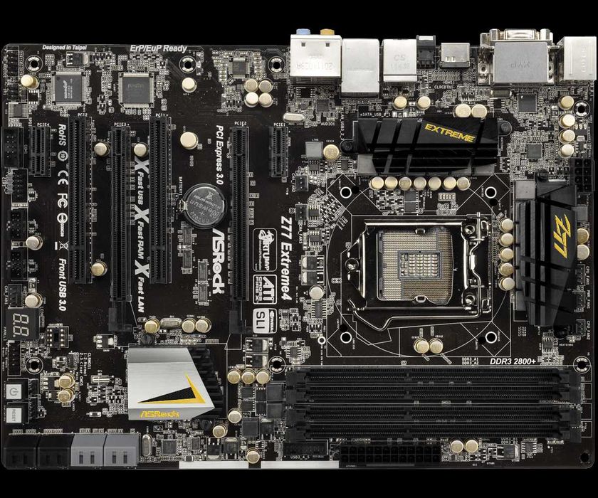 ASRock Z77 Extreme 4 DDR3 1155 soket holati ideal + Garantiya