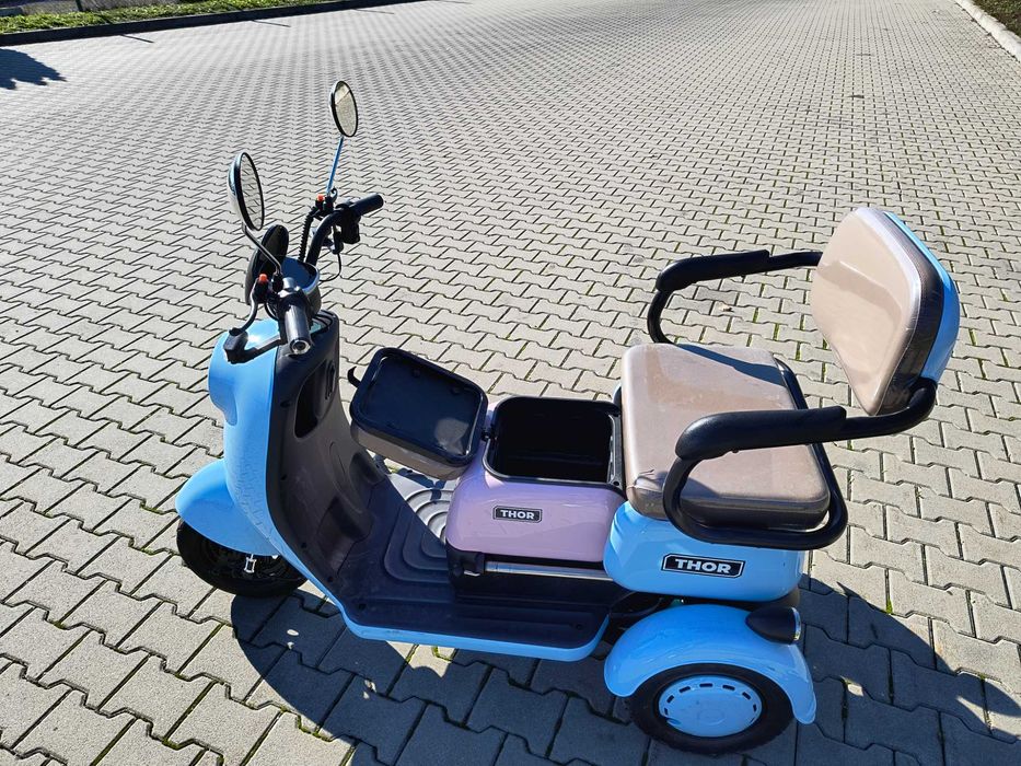 Triciclu electric nou motor 1000 W THOR SLIDING Agramix