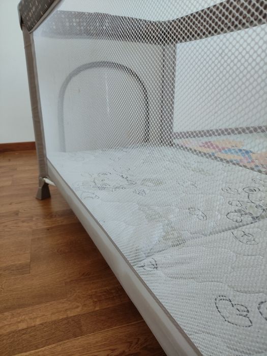 Преносимо бебешко легло 120х60 см с матрак и калъф