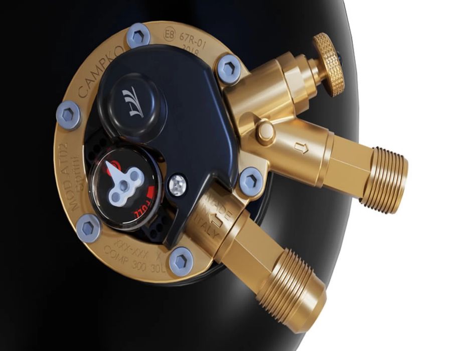 Rezervor (butelie) GPL din otel 30/24 l pt rulota/autorulota/camper