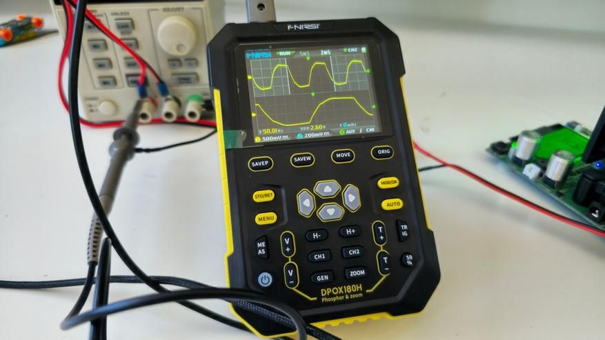 осциллограф двухканальный 180MHz