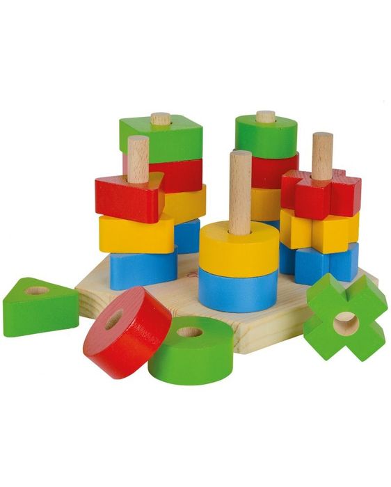 Запазени дървени играчки + карти Clever book за възраст 1-3г.
