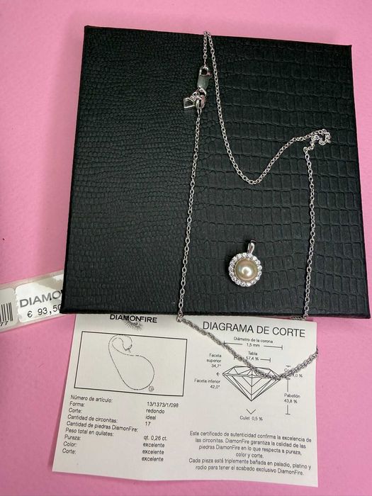 сребърно колие DiamonFire