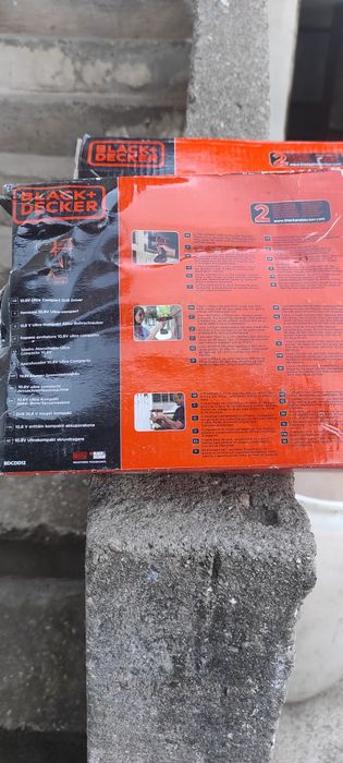 Продавам  Акумулаторен винтоверт Black+Decker, 10.8V, BDCD12-