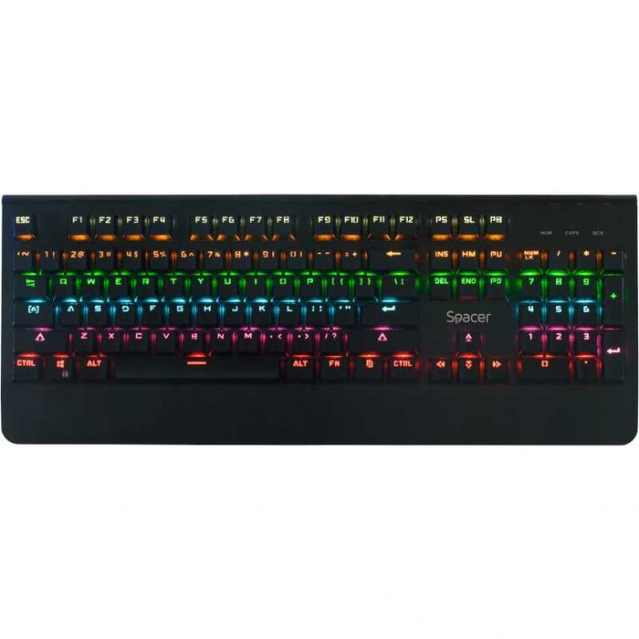 Tastatura Gaming Spacer SPKB-MK-01 Blue Switch Iluminare RGB NOUA