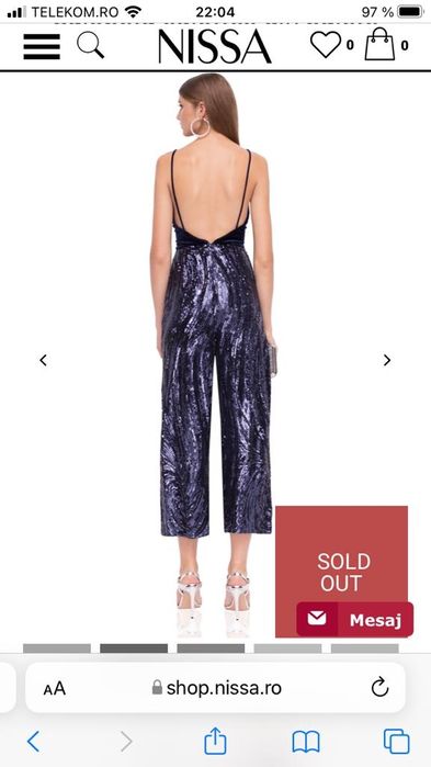 Salopeta Nissa bleumarin size 38