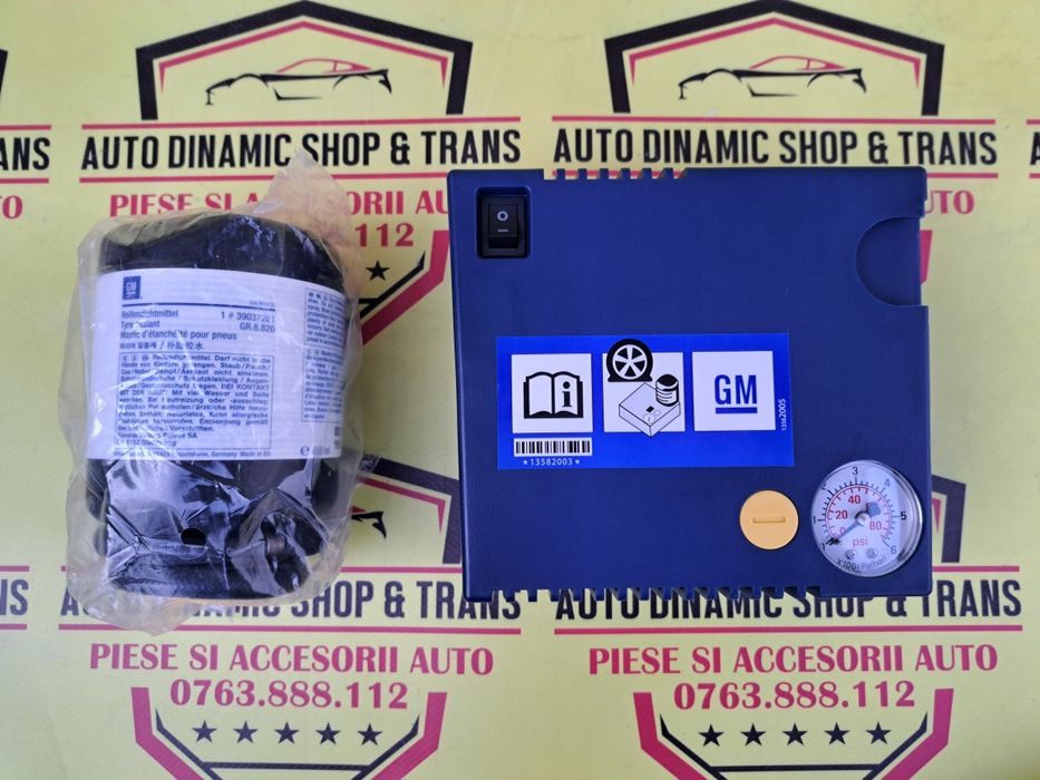Compresor auto umflat roti kit pana original GM Opel + husa