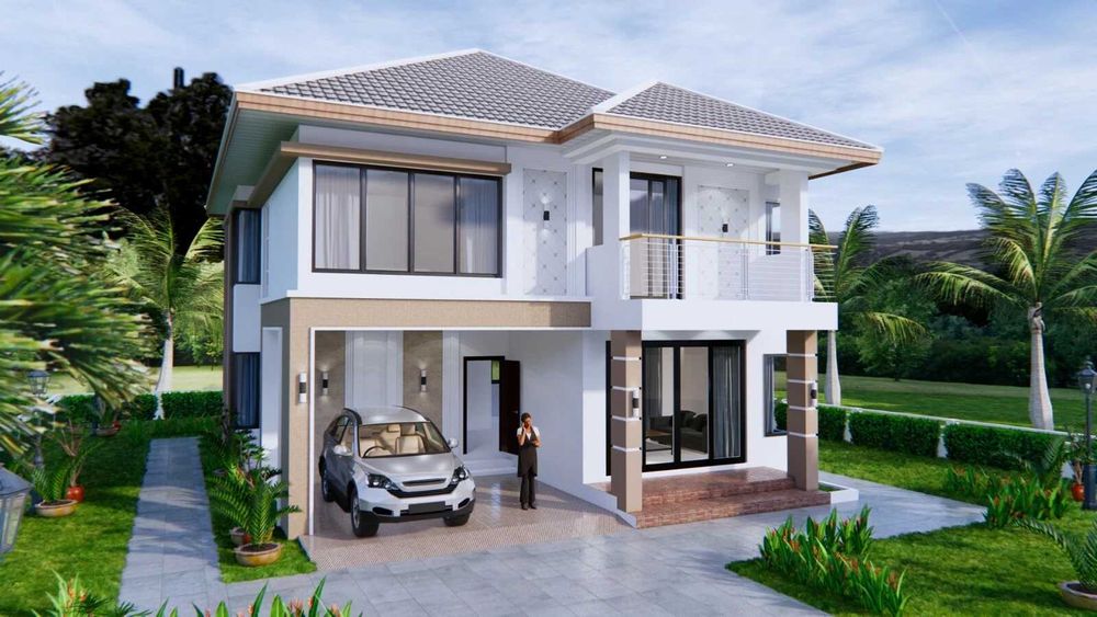 НА ИЗПЛАЩАНЕ - Двуетажна сглобяема къща с 5 спални, 198 кв. м