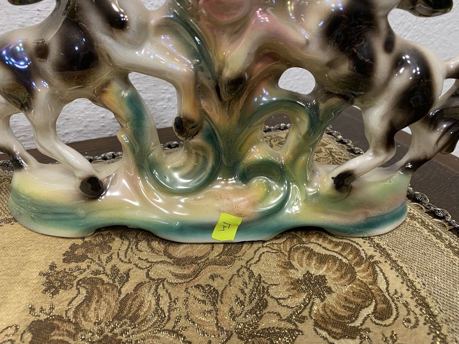 Винтидж порцеланови вази коне Declrate 1960 Италия