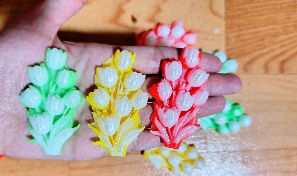 Цветы из мыло с ароматом