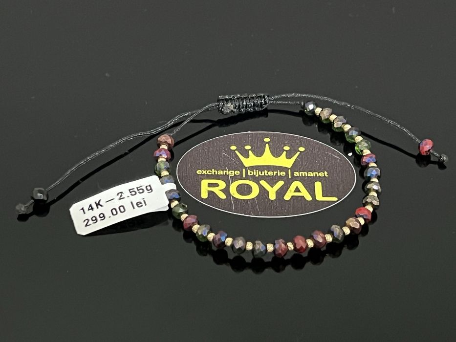 Bijuteria Royal CB : Bratara snur bile aur 14k  2,55 gr