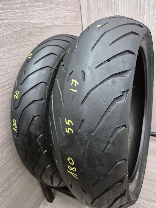 Set anvelope moto 120 70 17 cu 180 55 17 Pirelli Angel St
