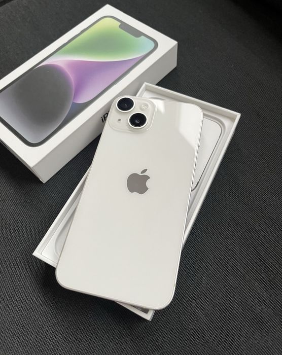 iPhone 14 Alb de 128 GB  cu 95% Bateria