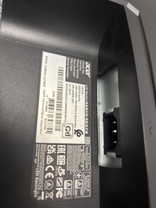 Монитор acer потекла матрица