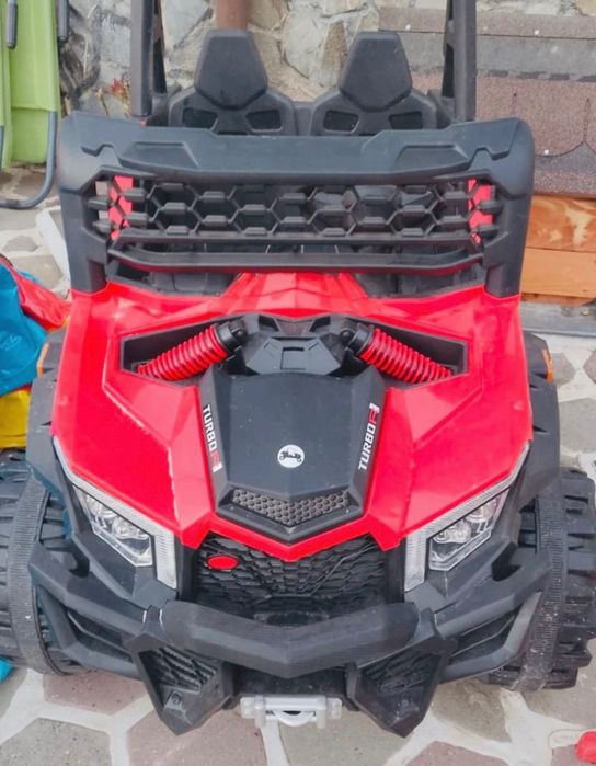 Masinuta Electrica Off-Road UTV pentru Copii 12V 7Ah, 4x4 Rosu