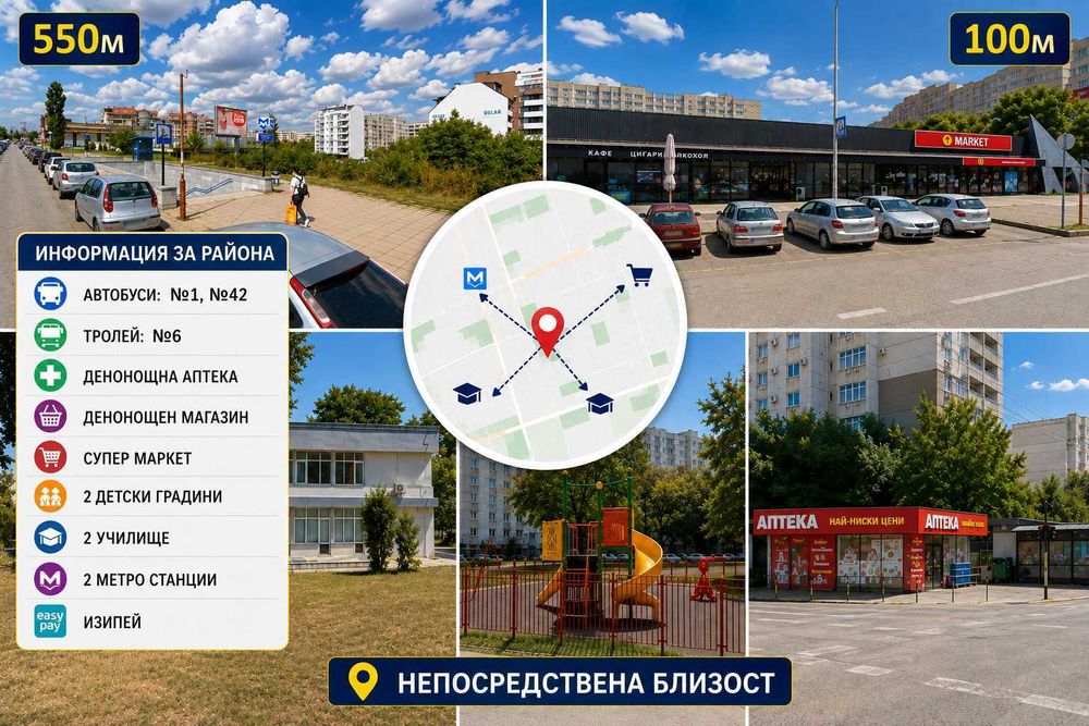 Продава 2-СТАЕН град София, Люлин 8