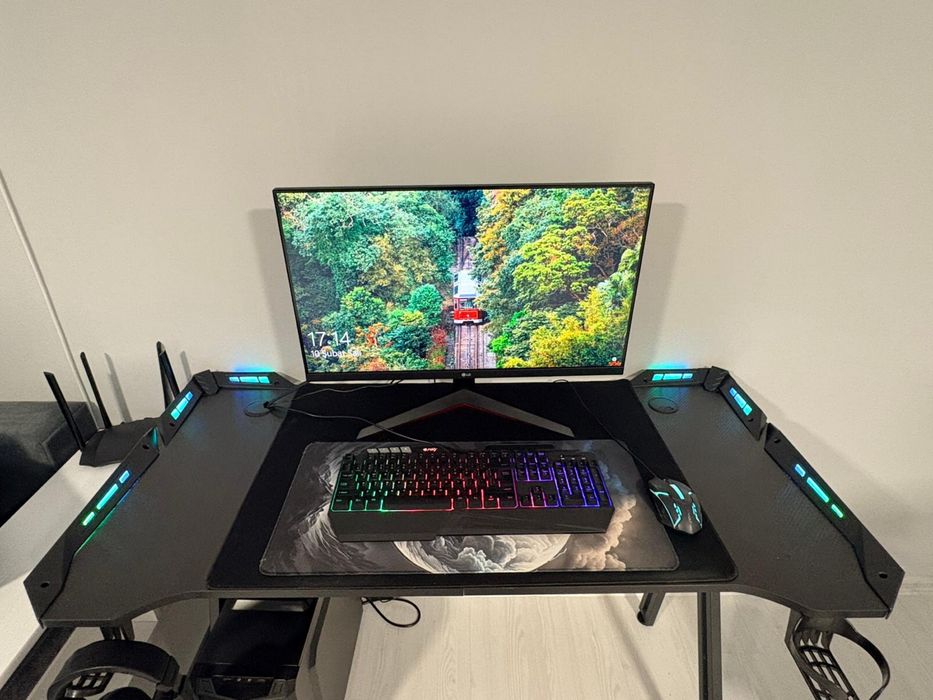 Gaming setup.