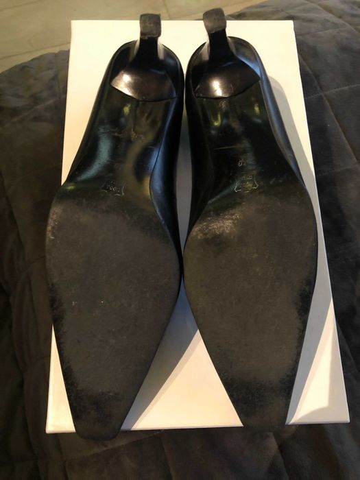 Pantofi piele naturala cu toc mic subtire - dama 40