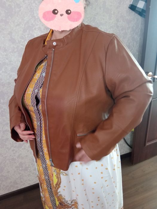 Куртка кожаная 68-70 размер