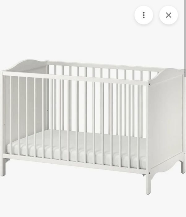 Vand patut ikea 60x120 stare buna cu saltea burete si cocos.