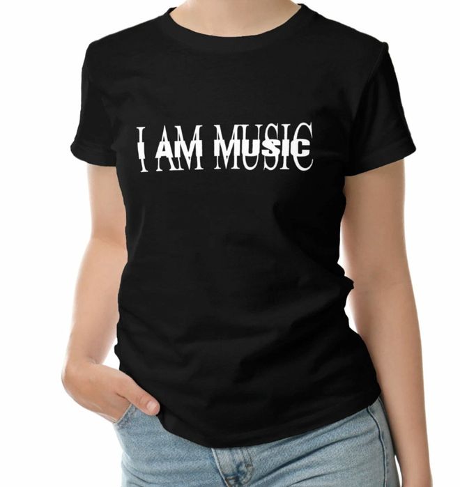 Футболка I AM MUSIC