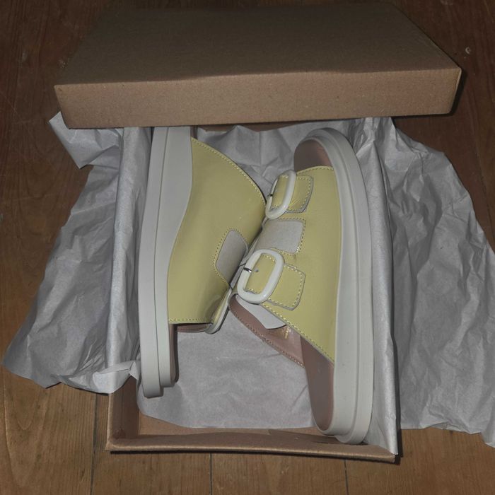 Slapi sandale noi din piele Rizzoli