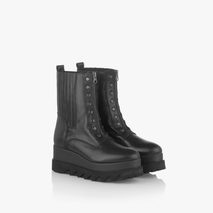 Botine / cizme din piele cu platforma 39