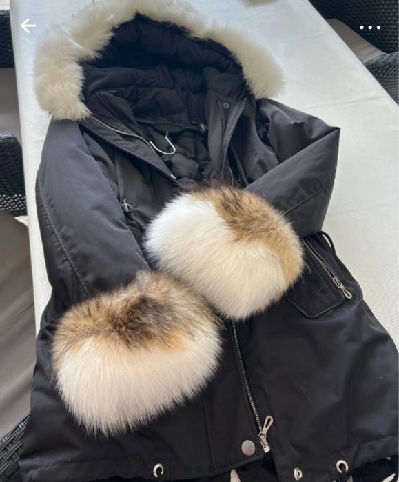 Parka/geaca  neagra marimea s