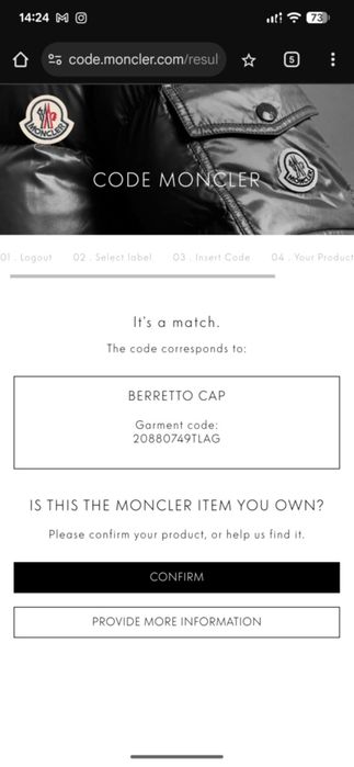 Caciula originala din lănă Moncler