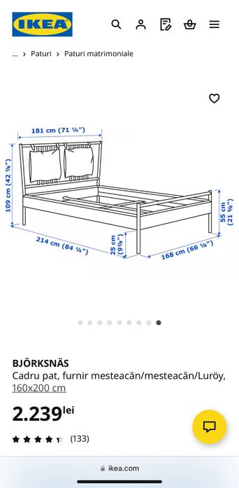 Vand pat BJÖRKSNÄS -Ikea
