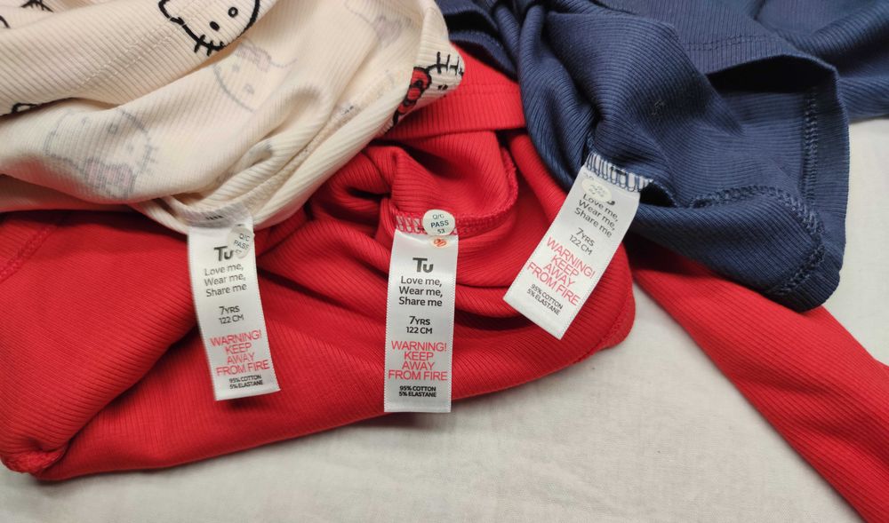 Детски блузи с дълъг ръкав за момиче Hello Kitty за 7-годишни. X 3