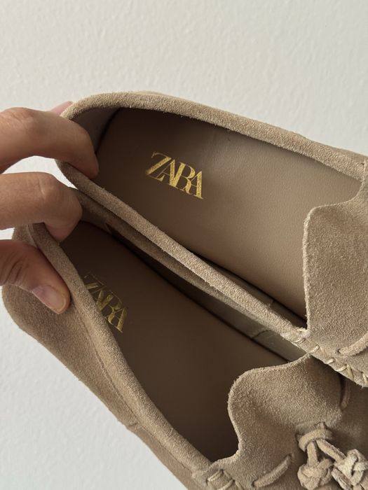 Замшевые мокасины Zara 36р