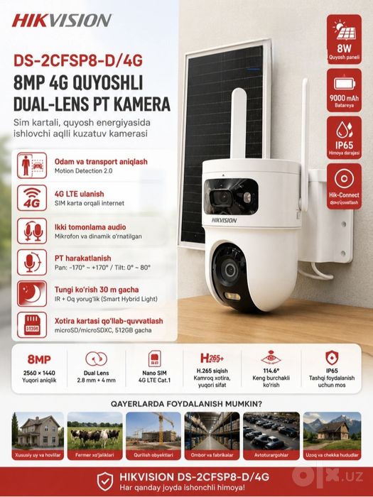 HIKVISION SP8-D 4G sim kartali
