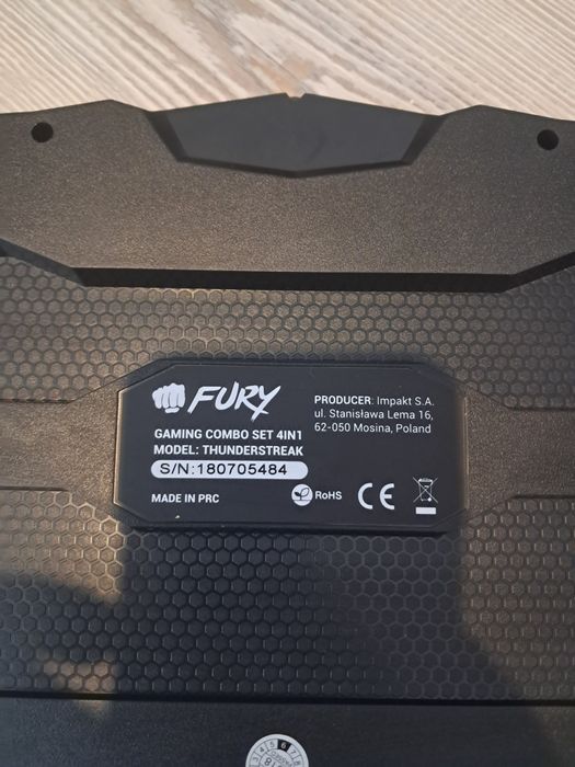 Геймърски комплект FURY Gaming THUNDERJET  Keyboard, Mouse, Headphones