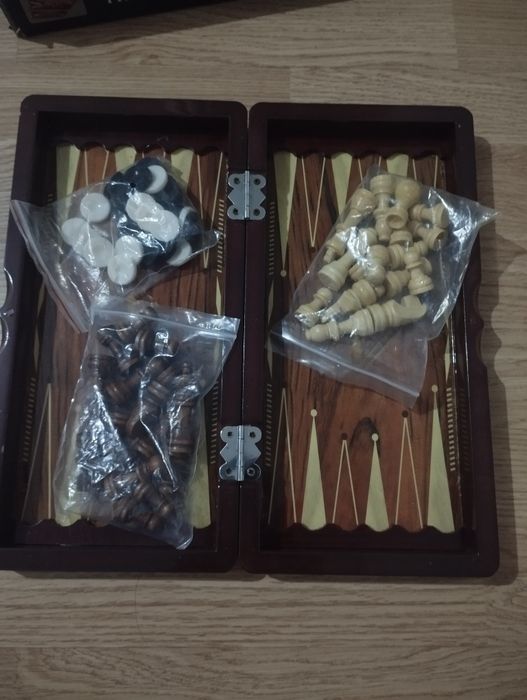 Шашки, шахматы, нарды 3в1