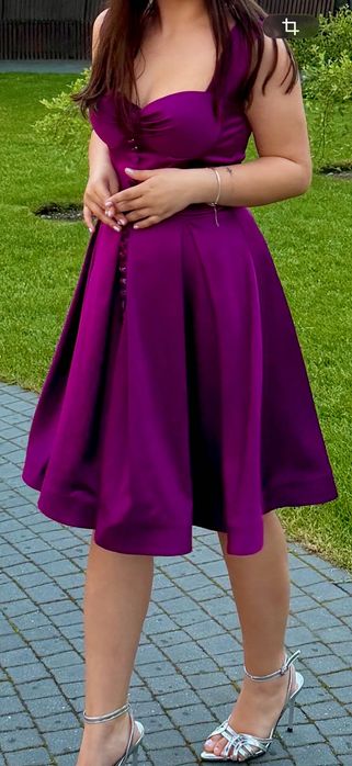 Rochie din satin Atmoshpere Mov