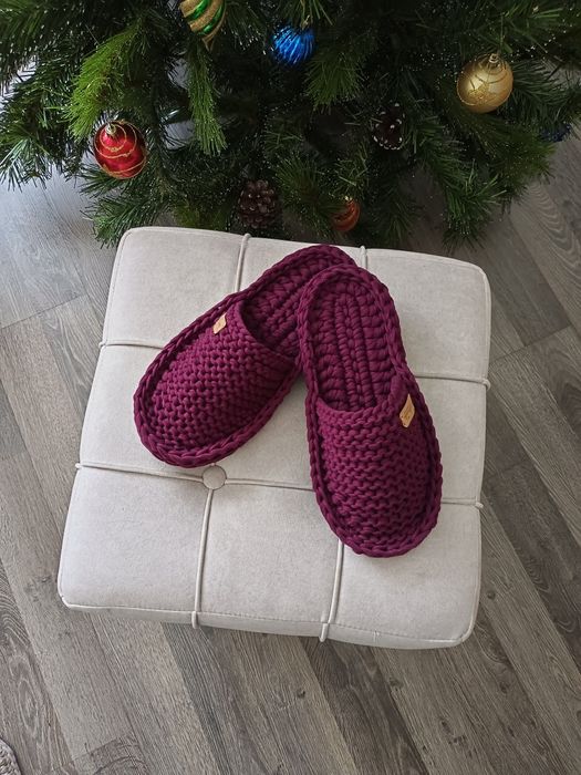 Тапочки вязанные на заказ