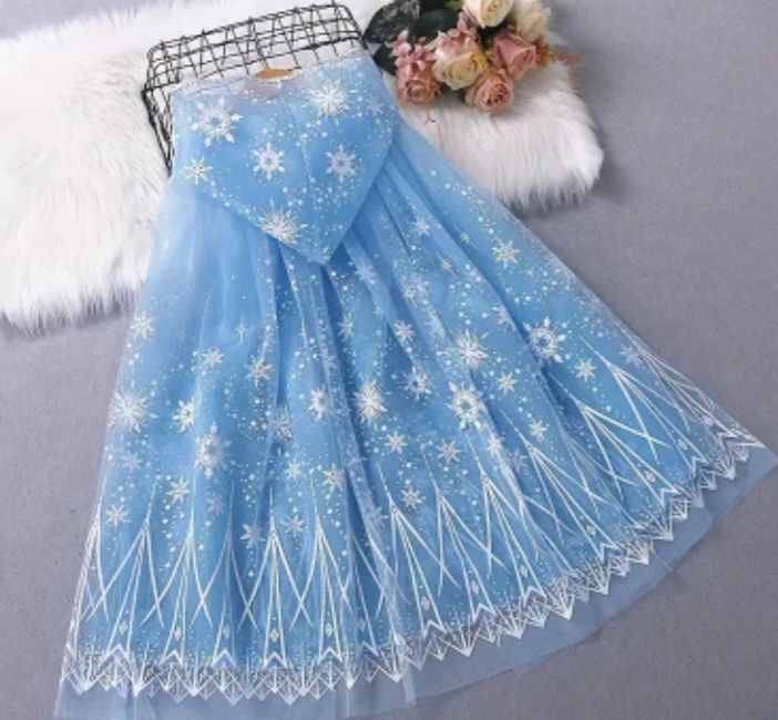 Приказна рокля на Пепеляшка и Ледената кралица+ПОДАРЪК Асесоари!!