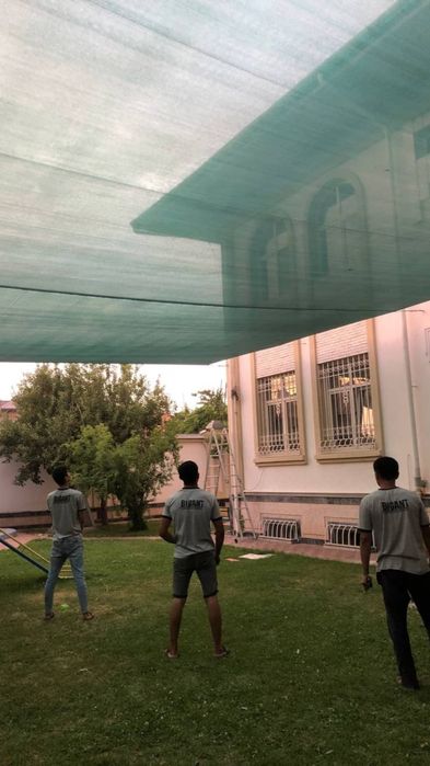 Теневая сетка солнцезащитная setka затеняющая сетка соя