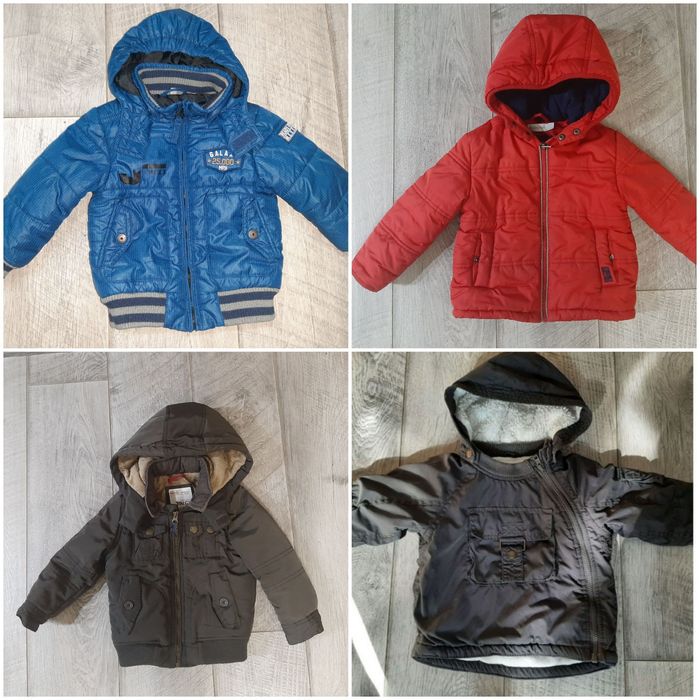 Много разных курток , комбинезоны.