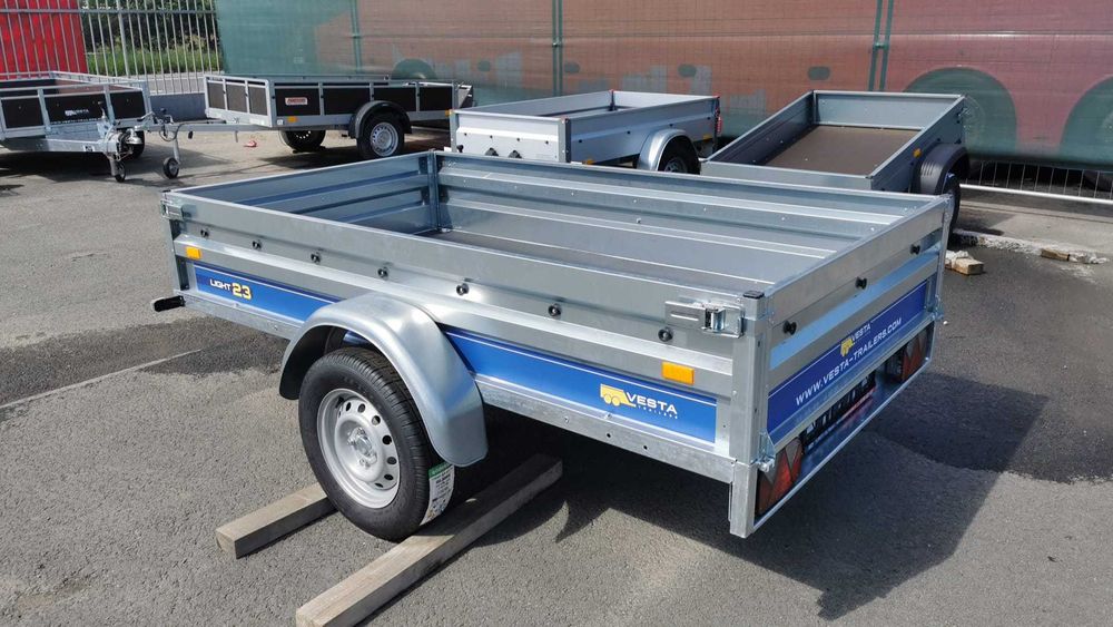 Remorca Vesta ATV,  CIV RAR-750 kg +Basculare: 200/232/250*135*380 mm