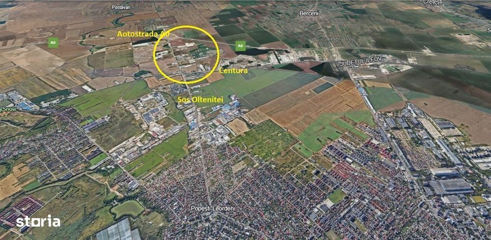 Popesti, DN4, DNCB, loturi teren intravilan industrial/logistic