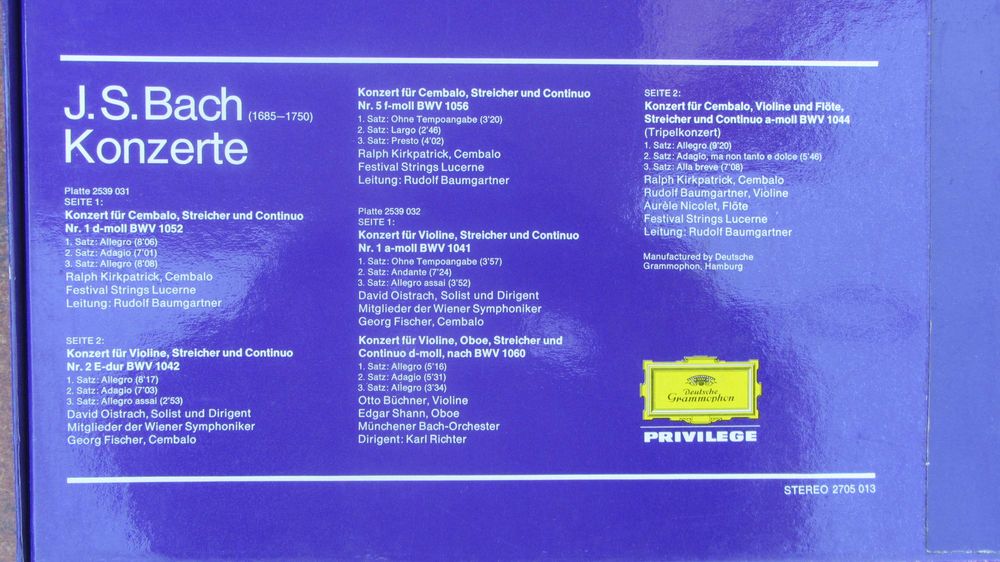 Discuri Vinil stare perfecta Bach Mozart Wagner Mahler s.a